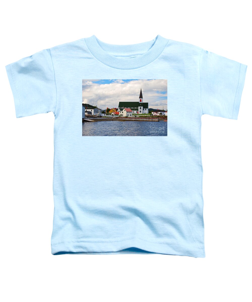 Trinity Toddler T-Shirt featuring the photograph Trinity Newfoundland by Les Palenik