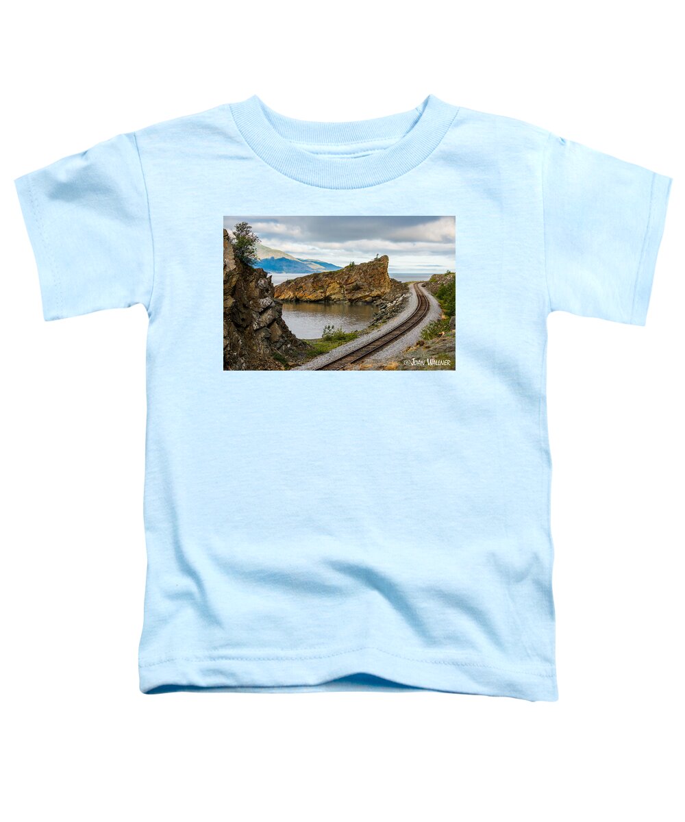 Alaska Toddler T-Shirt featuring the photograph Twisting Track by Joan Wallner