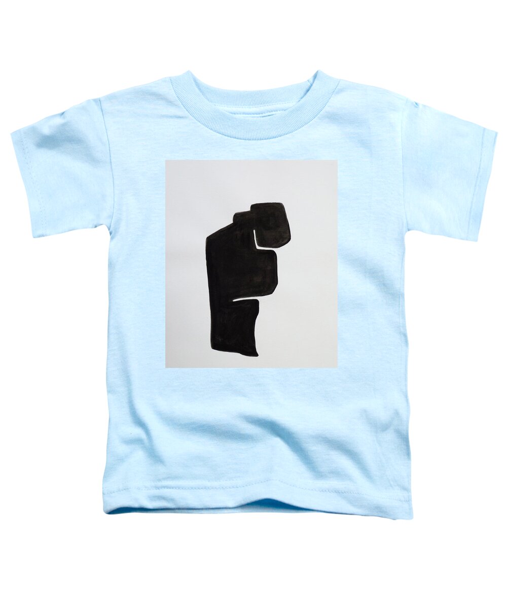 Abstract Toddler T-Shirt featuring the painting Untitled 1 by Xueling Zou