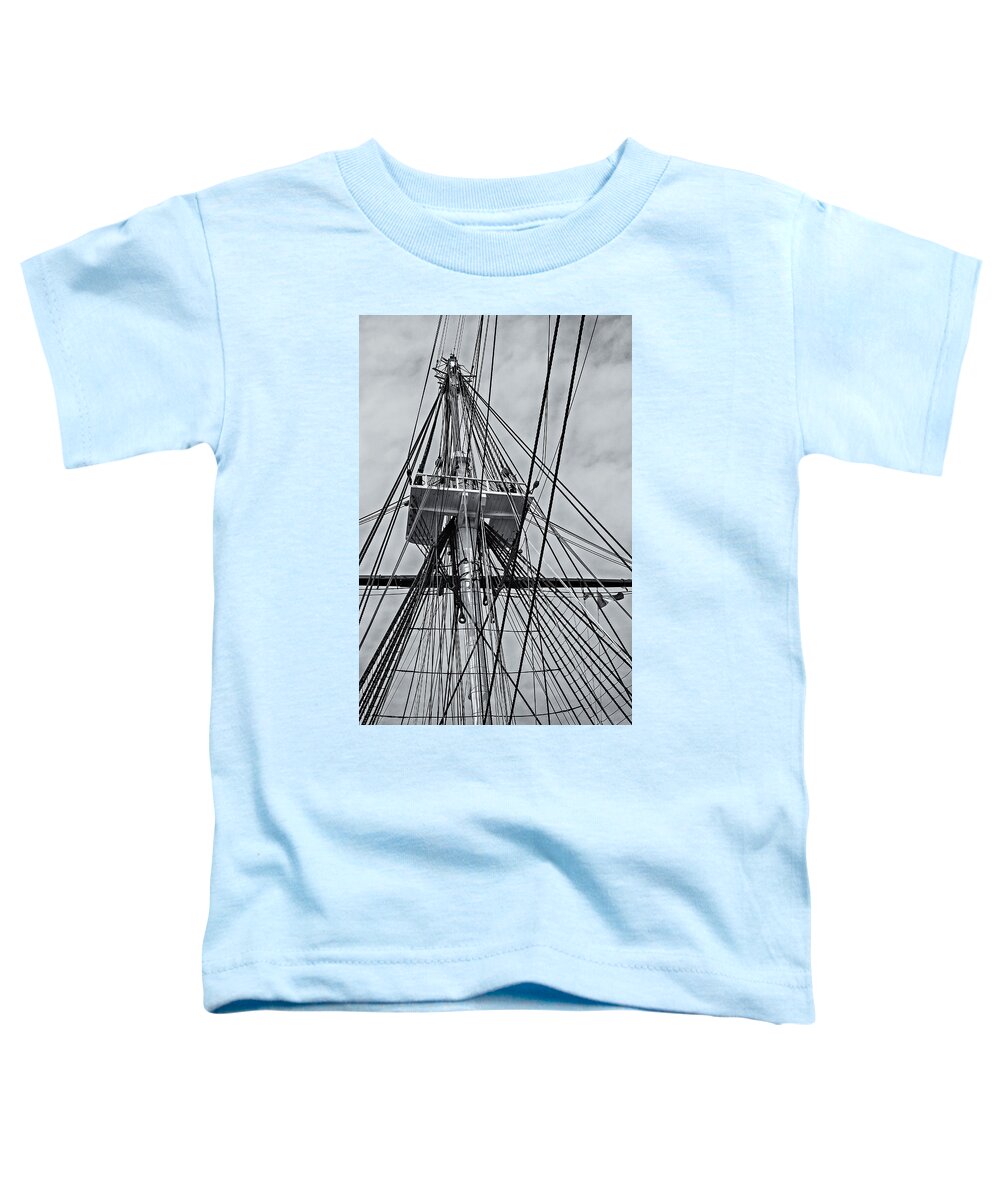 America Toddler T-Shirt featuring the photograph USS Constitution Mast by Susan Candelario