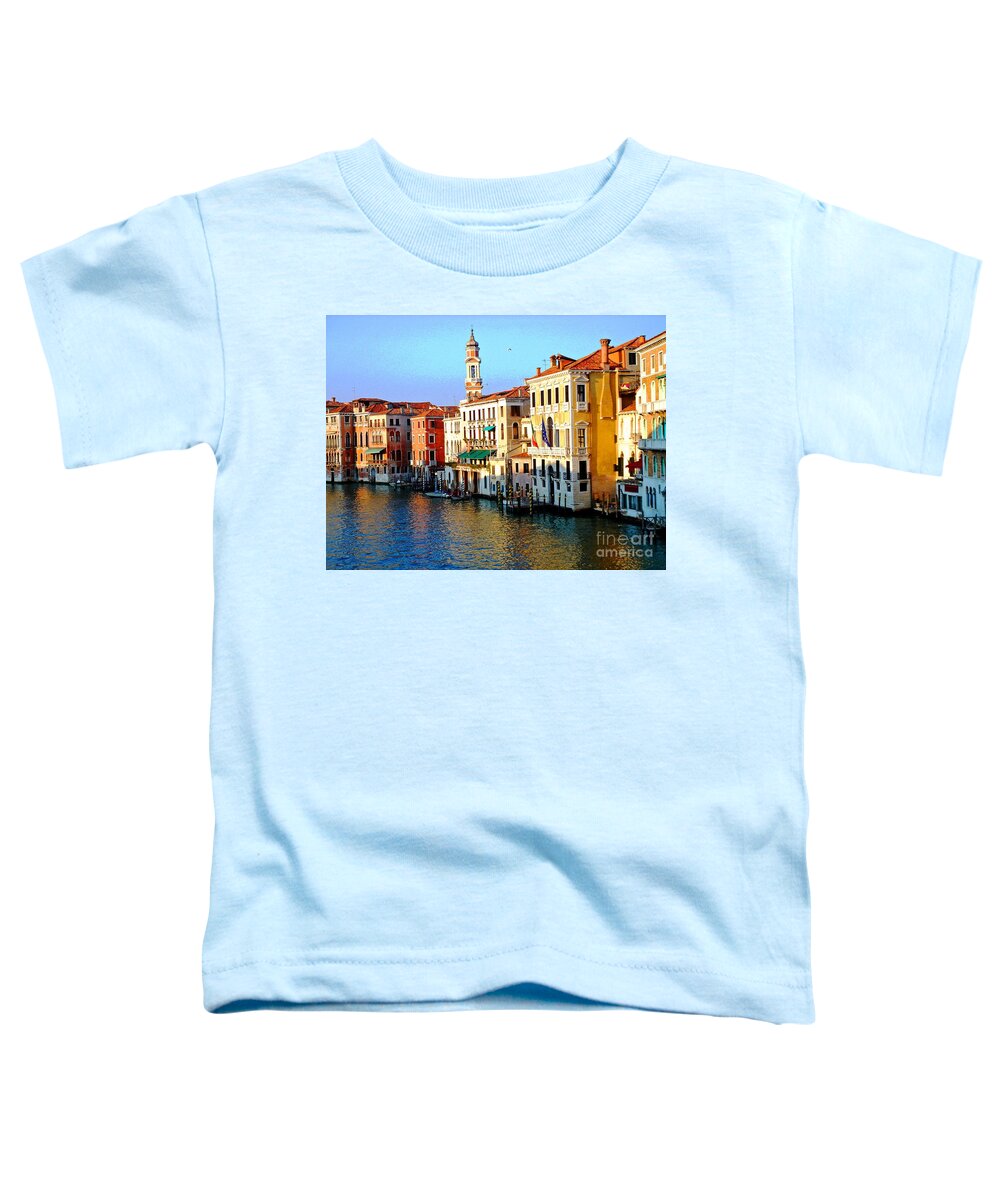 Water Canal Toddler T-Shirt featuring the photograph Venezia Grand Canal by Phillip Allen