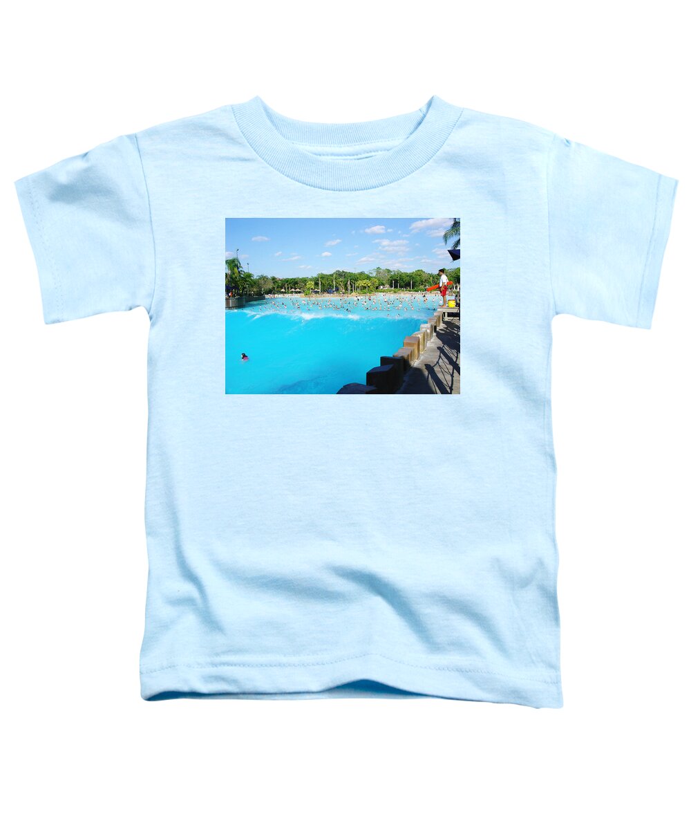 Typhoon Lagoon Toddler T-Shirt featuring the photograph We Want A Typhoon by David Nicholls