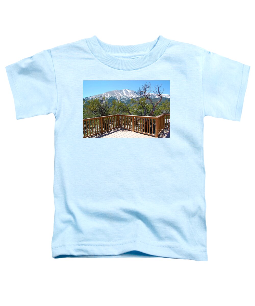 Great Basin National Park Toddler T-Shirt featuring the photograph Wheeler Peak Overlook by Debra Thompson