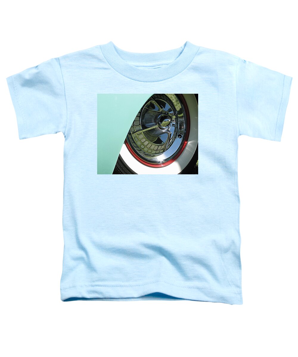 United States Toddler T-Shirt featuring the photograph Whitewalls and Chrome by Darin Volpe