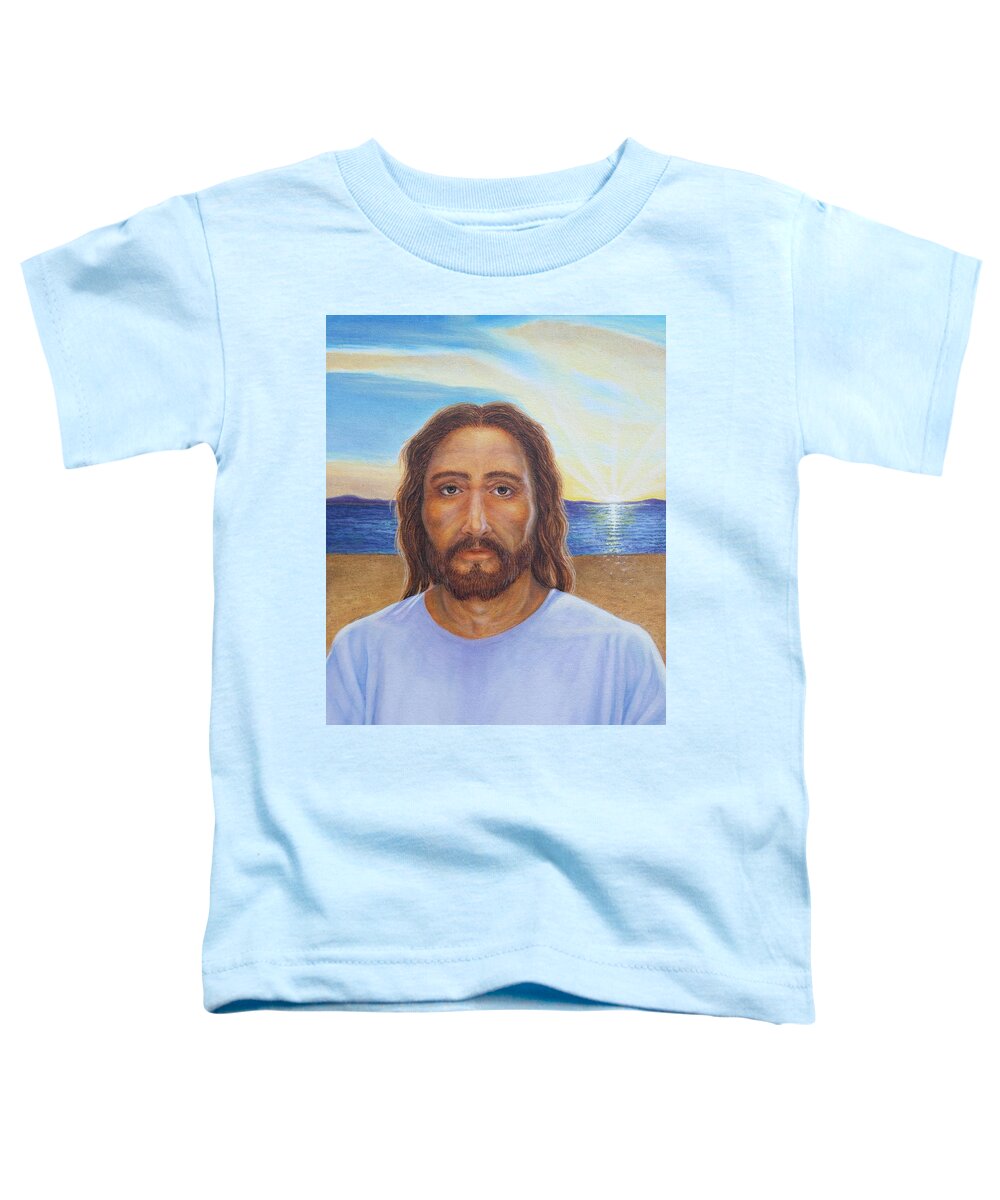 Jesus Toddler T-Shirt featuring the painting Will You Follow Me - Jesus by Michele Myers