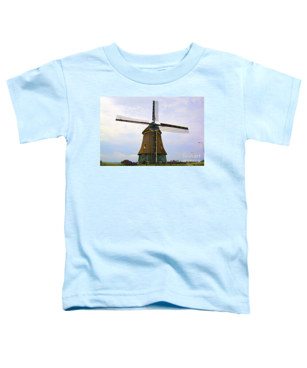 Europe Toddler T-Shirt featuring the photograph Windmill 2 - Amsterdam by Crystal Nederman