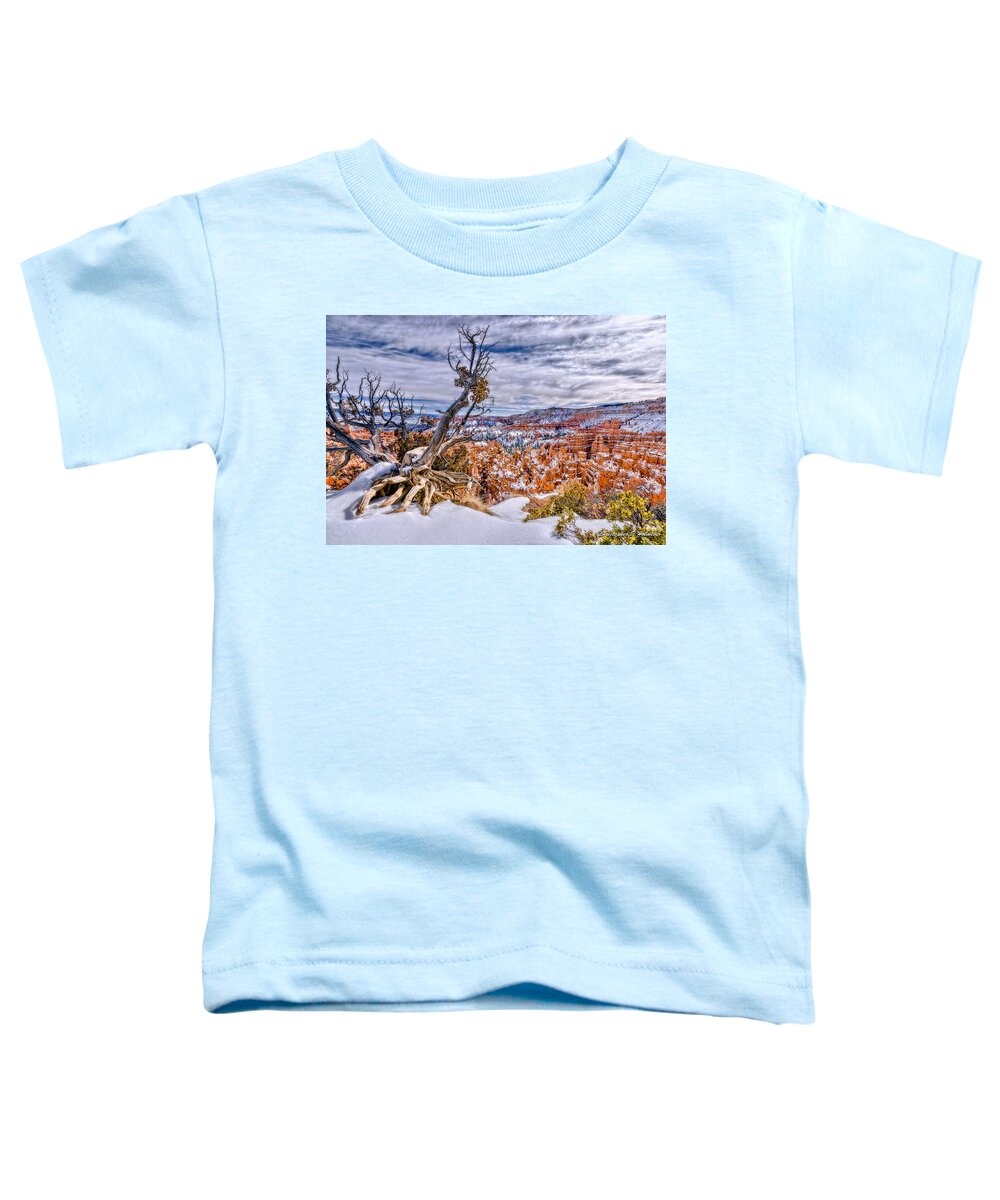 Christopher Holmes Photography Toddler T-Shirt featuring the photograph Winter In Bryce Canyon by Christopher Holmes