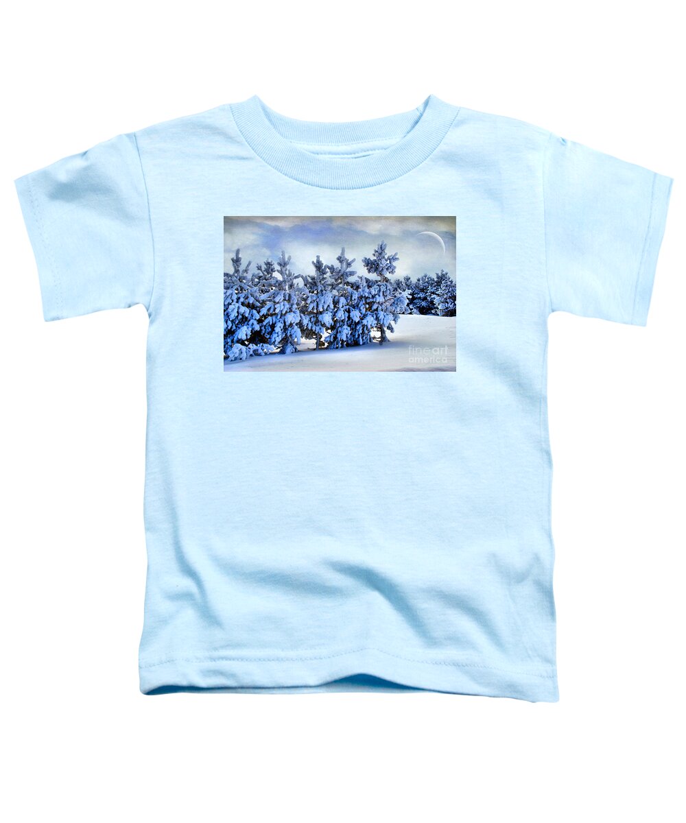 Winter Landscape Toddler T-Shirt featuring the photograph Winter Serenity by Andrea Kollo