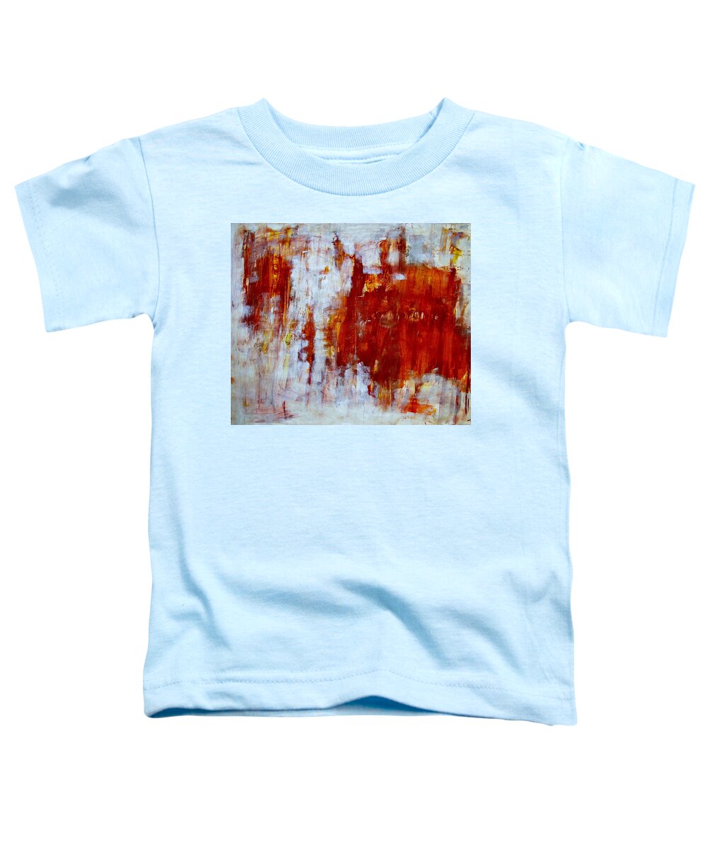 Abstract Painting Toddler T-Shirt featuring the painting Z1 by KUNST MIT HERZ Art with heart