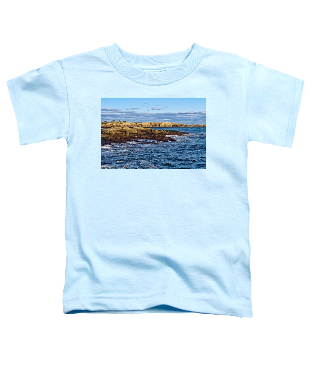 Acadia National Park Toddler T-Shirt featuring the photograph Schoodic Point Acadia National Park #1 by Glenn Gordon
