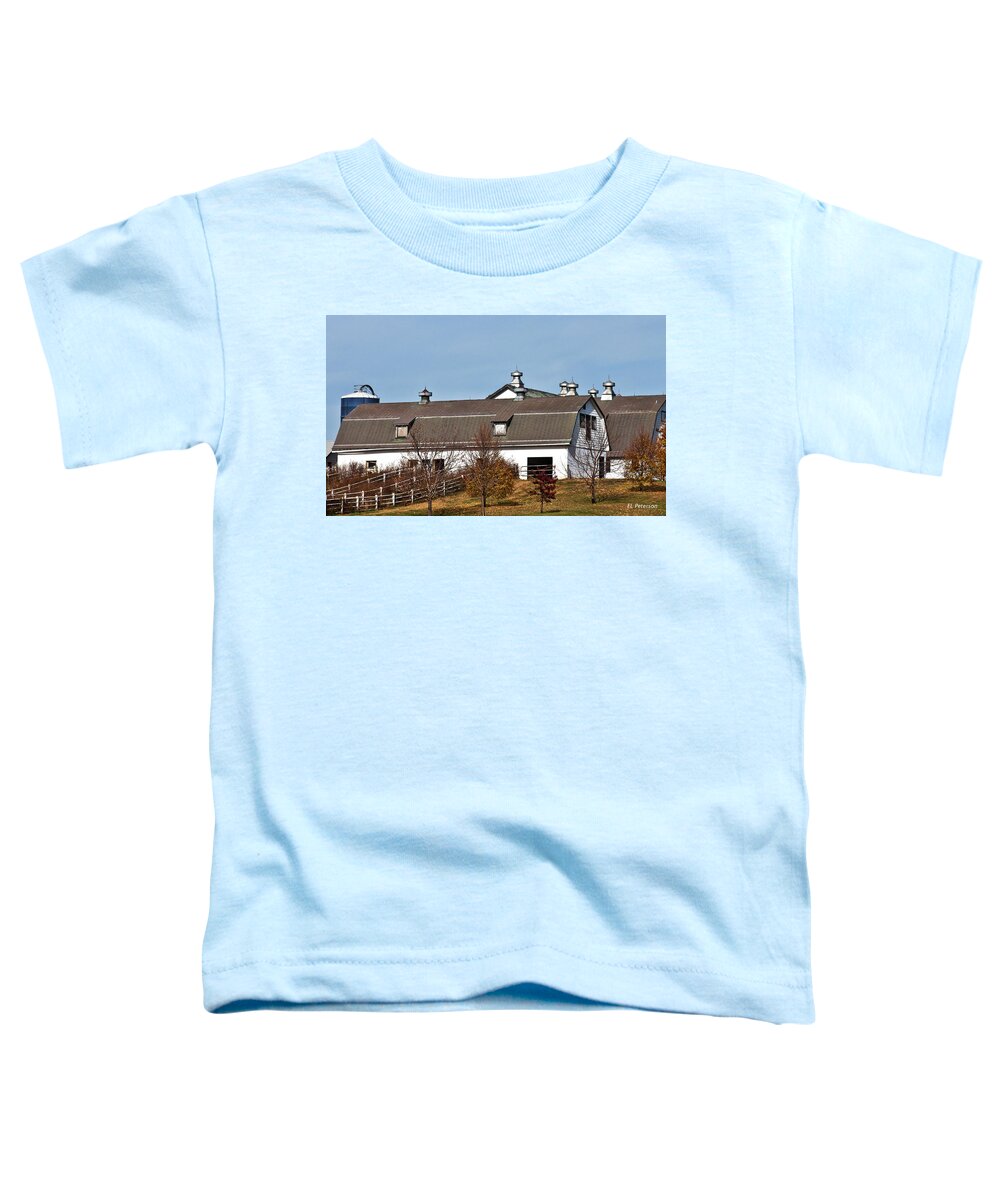 Barns Toddler T-Shirt featuring the photograph Boys Town Farm by Ed Peterson