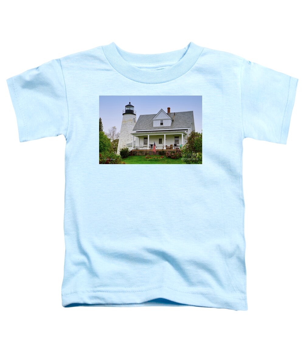 Castine Toddler T-Shirt featuring the photograph Dyce Head Lighthouse by Sue Karski