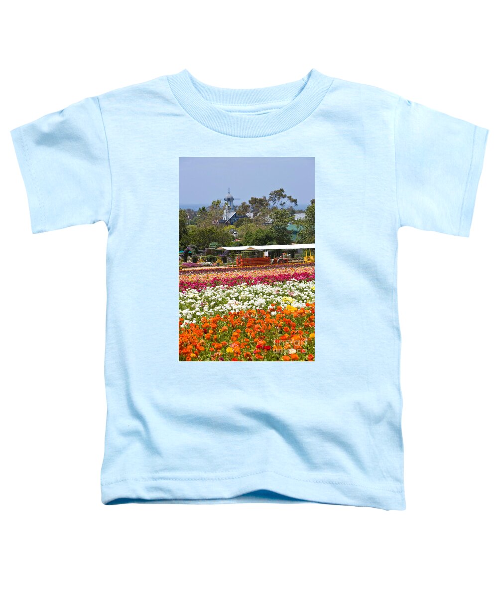Flower Fields Toddler T-Shirt featuring the photograph Knighton003 by Daniel Knighton