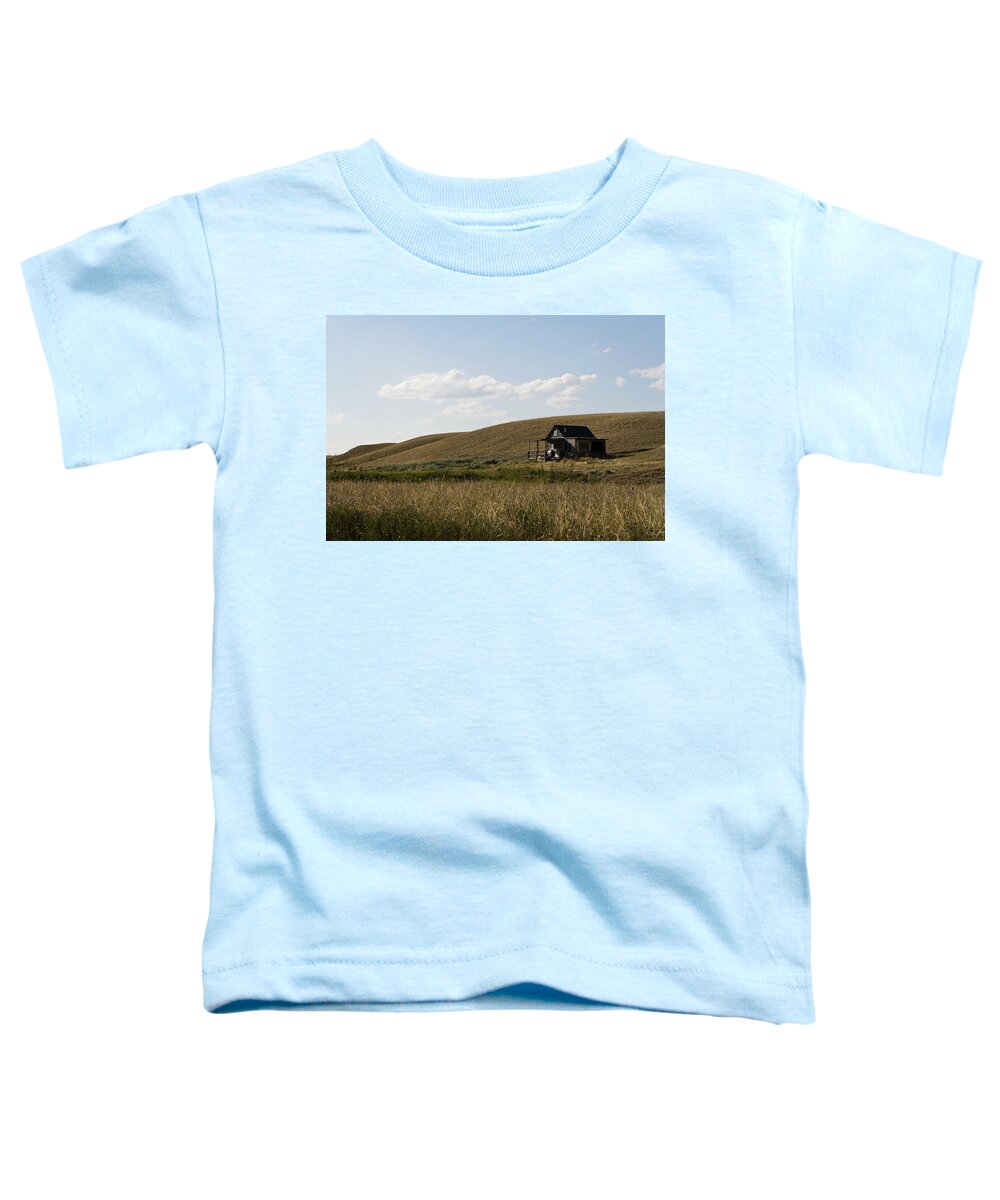 Farmhouse Toddler T-Shirt featuring the photograph Little House on the Plains by Lorraine Devon Wilke