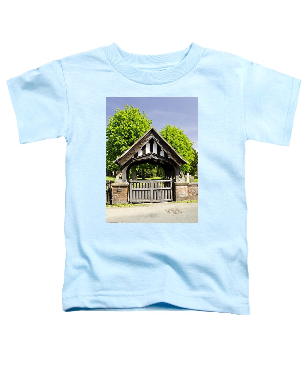 Trees Toddler T-Shirt featuring the photograph Lychgate of All Saints Church - Alrewas by Rod Johnson