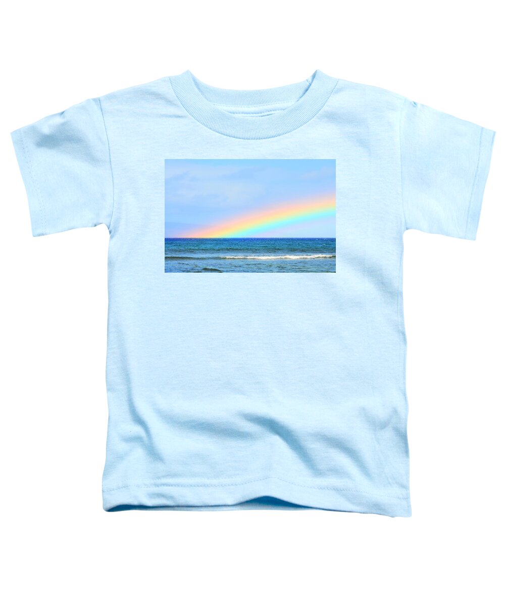 Rainbow Toddler T-Shirt featuring the photograph Pastel Rainbow by Richard Omura