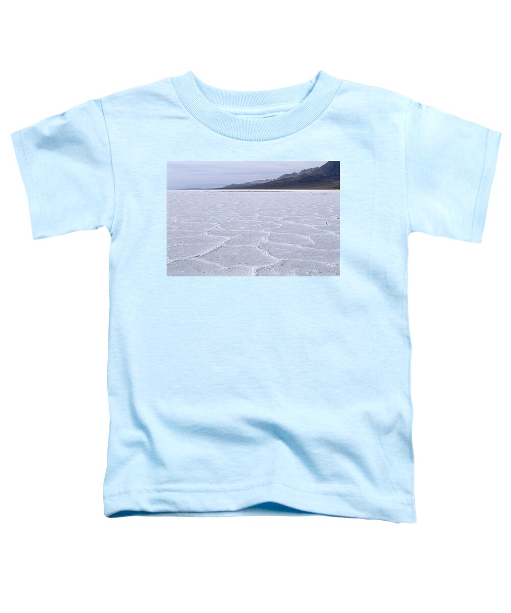 Mp Toddler T-Shirt featuring the photograph Salt Flats At Badwater With Polygon by Konrad Wothe
