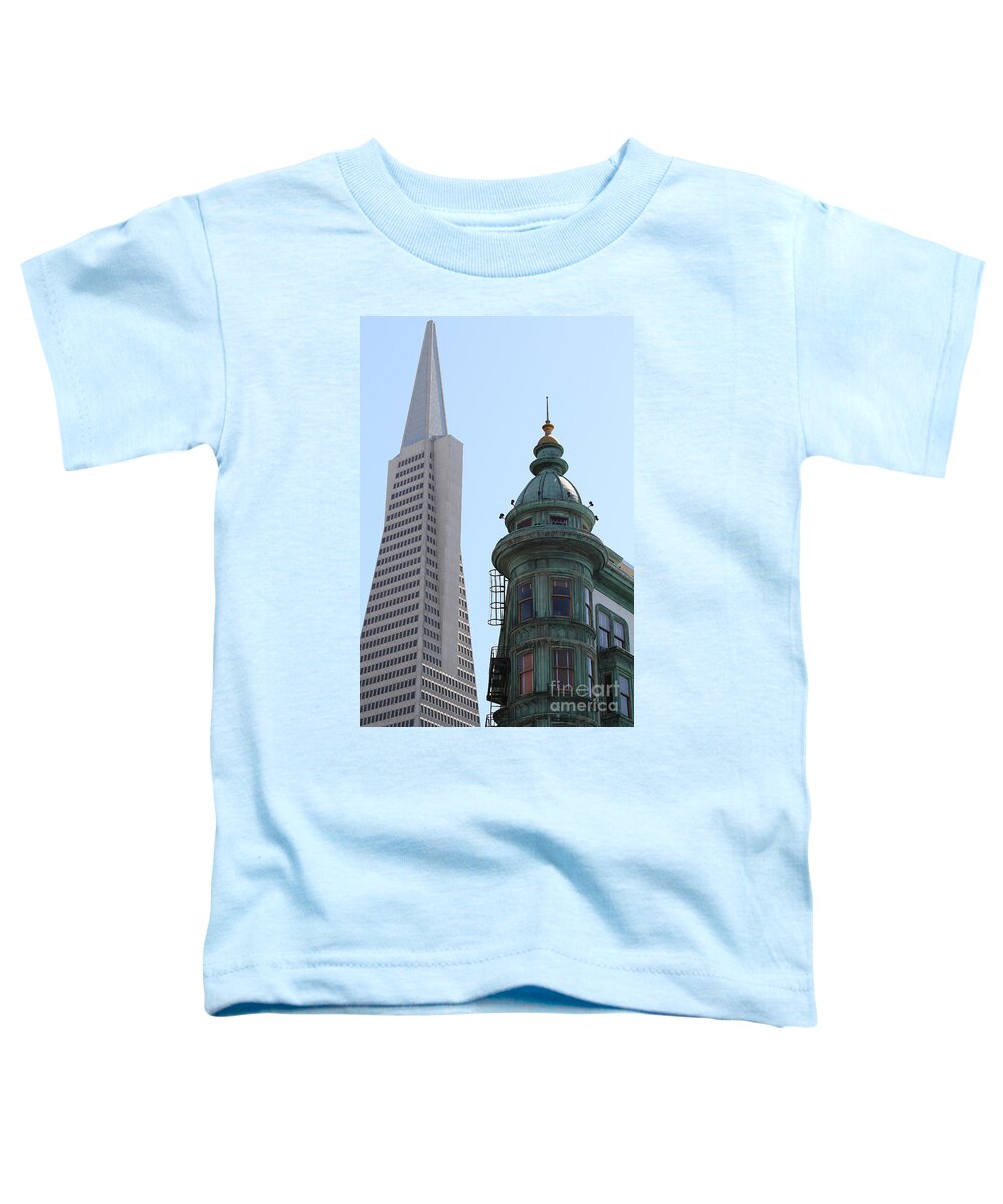 Wingsdomain Toddler T-Shirt featuring the photograph Transamerica Pyramid by Wingsdomain Art and Photography