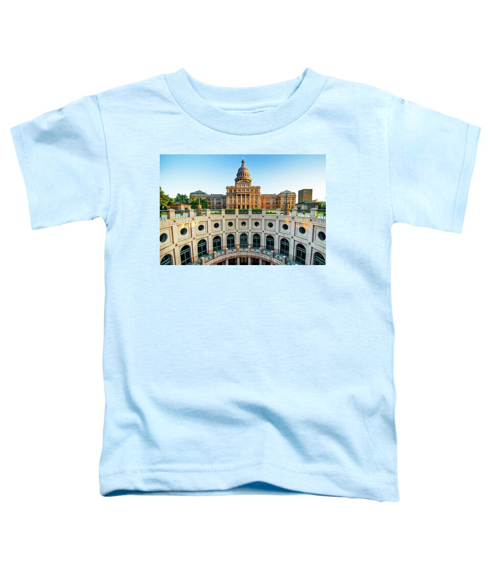 America Toddler T-Shirt featuring the photograph Austin Texas USA State Capitol - Color Edition by Gregory Ballos