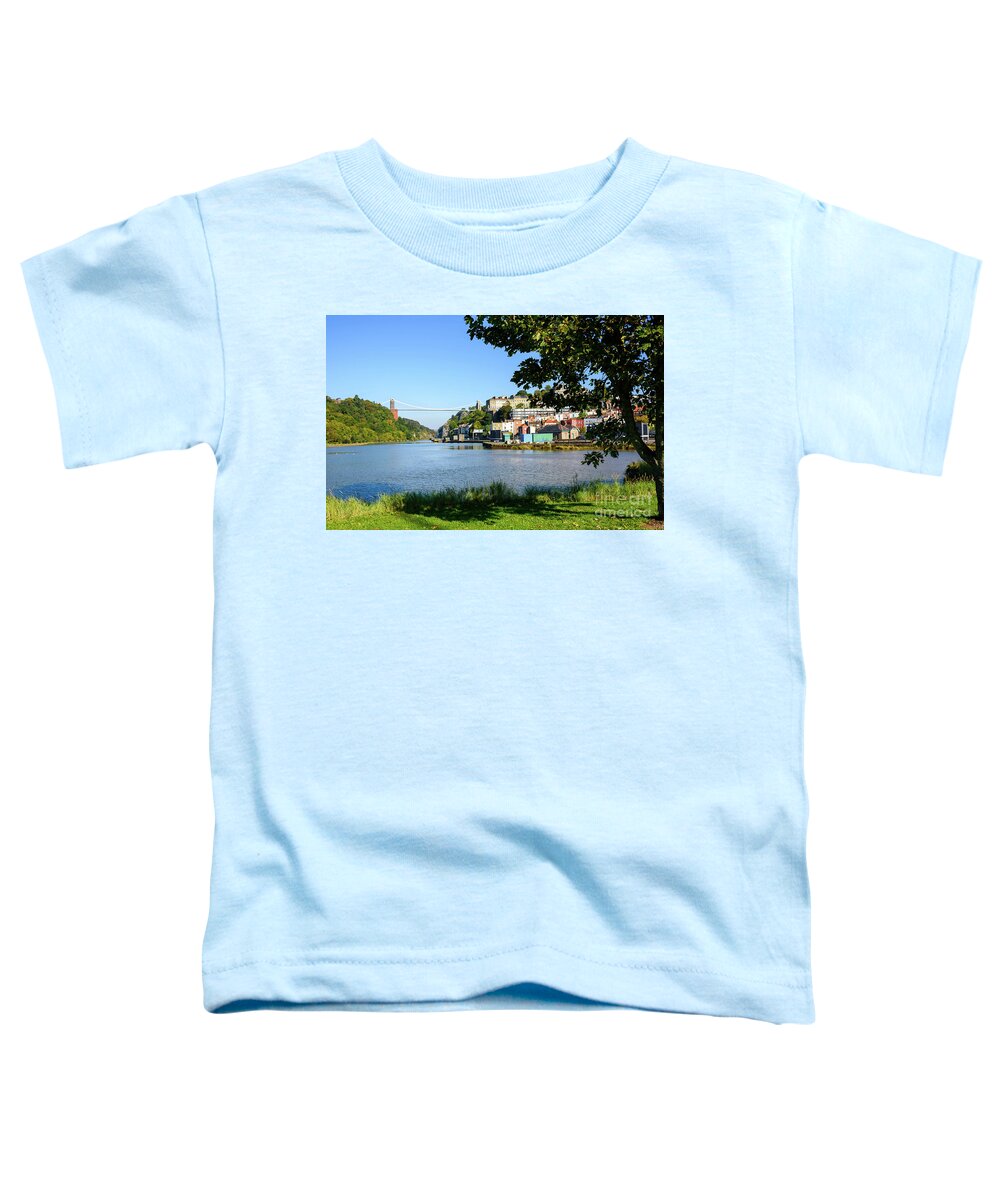 Suspension Bridge Toddler T-Shirt featuring the photograph Clifton Suspenion Bridge #3 by Colin Rayner