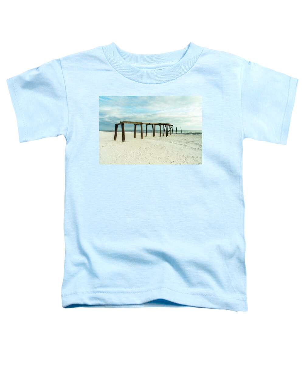 Gulf Of Mexico Toddler T-Shirt featuring the photograph Life of a Pier by Raul Rodriguez
