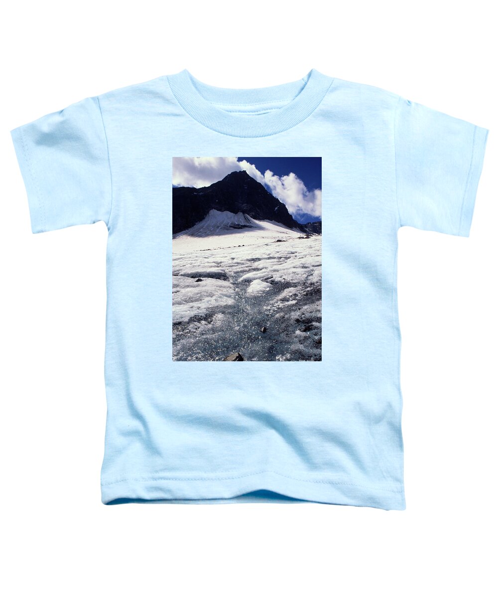 Glacier Toddler T-Shirt featuring the photograph Stubaigletscher #1 by Riccardo Mottola