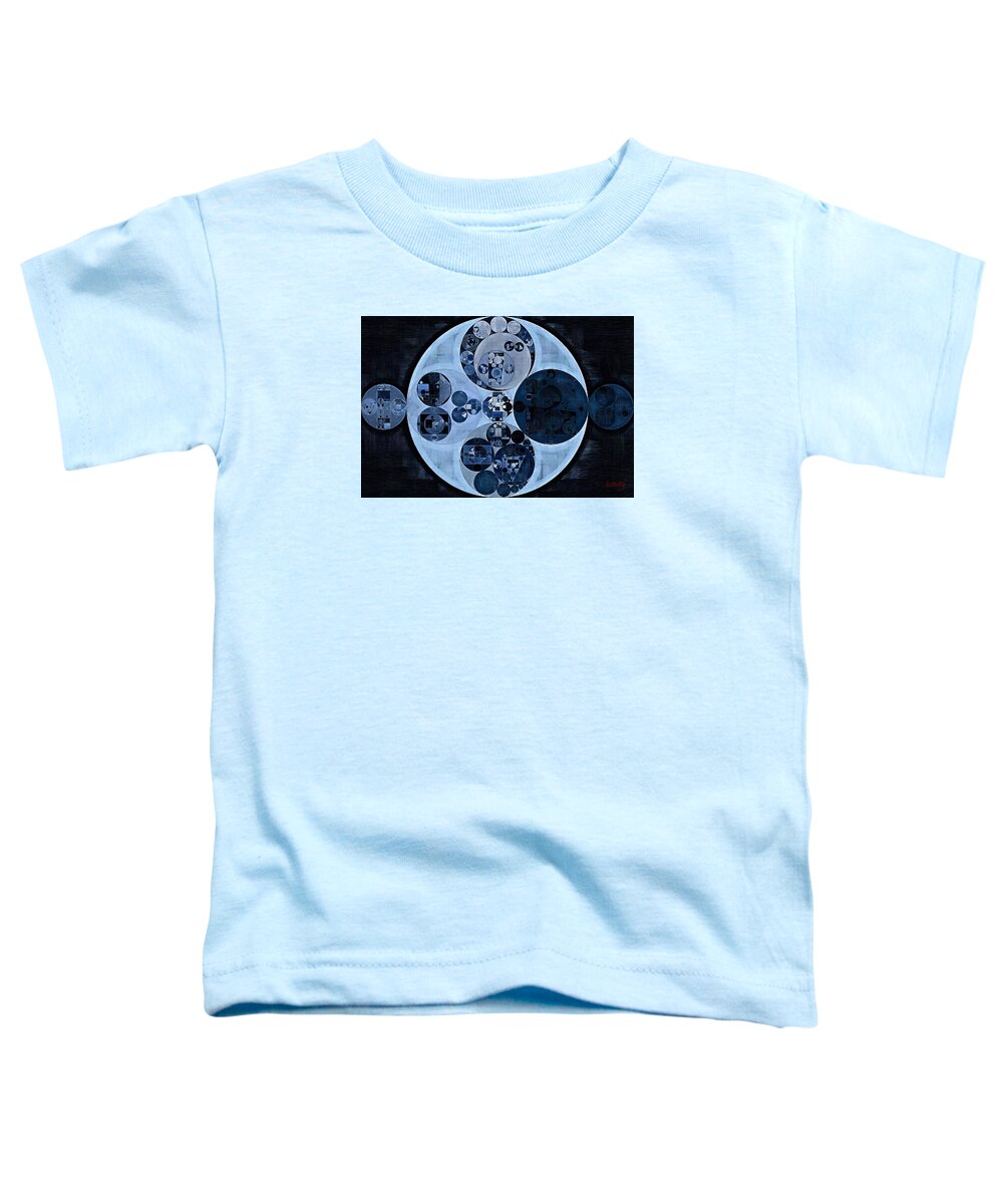 Tracery Toddler T-Shirt featuring the digital art Abstract painting - Polo blue #2 by Vitaliy Gladkiy