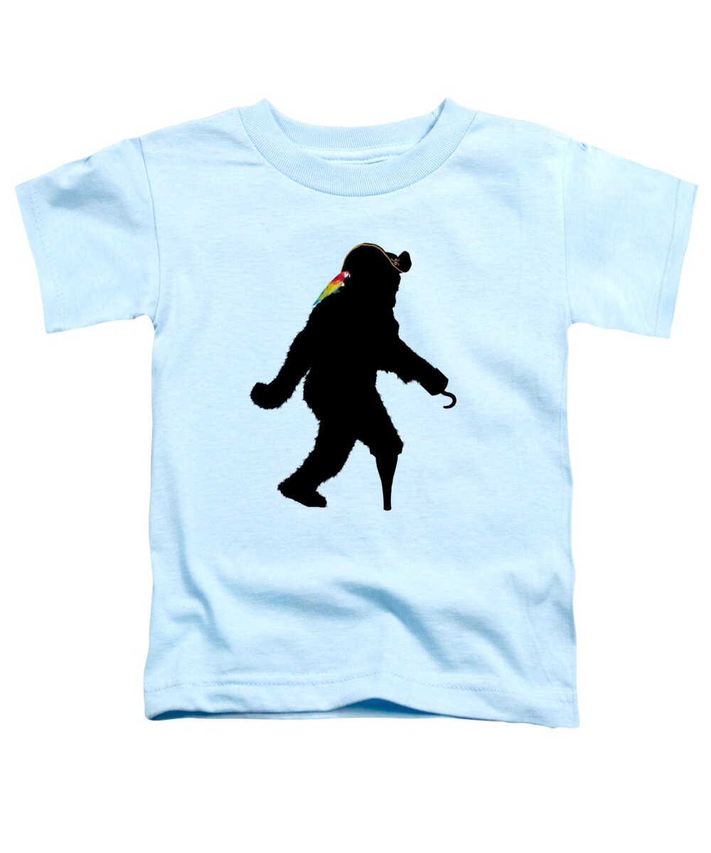 Squatch Toddler T-Shirt featuring the digital art Gone Squatchin Fer Buried Treasure #2 by Gravityx9 Designs