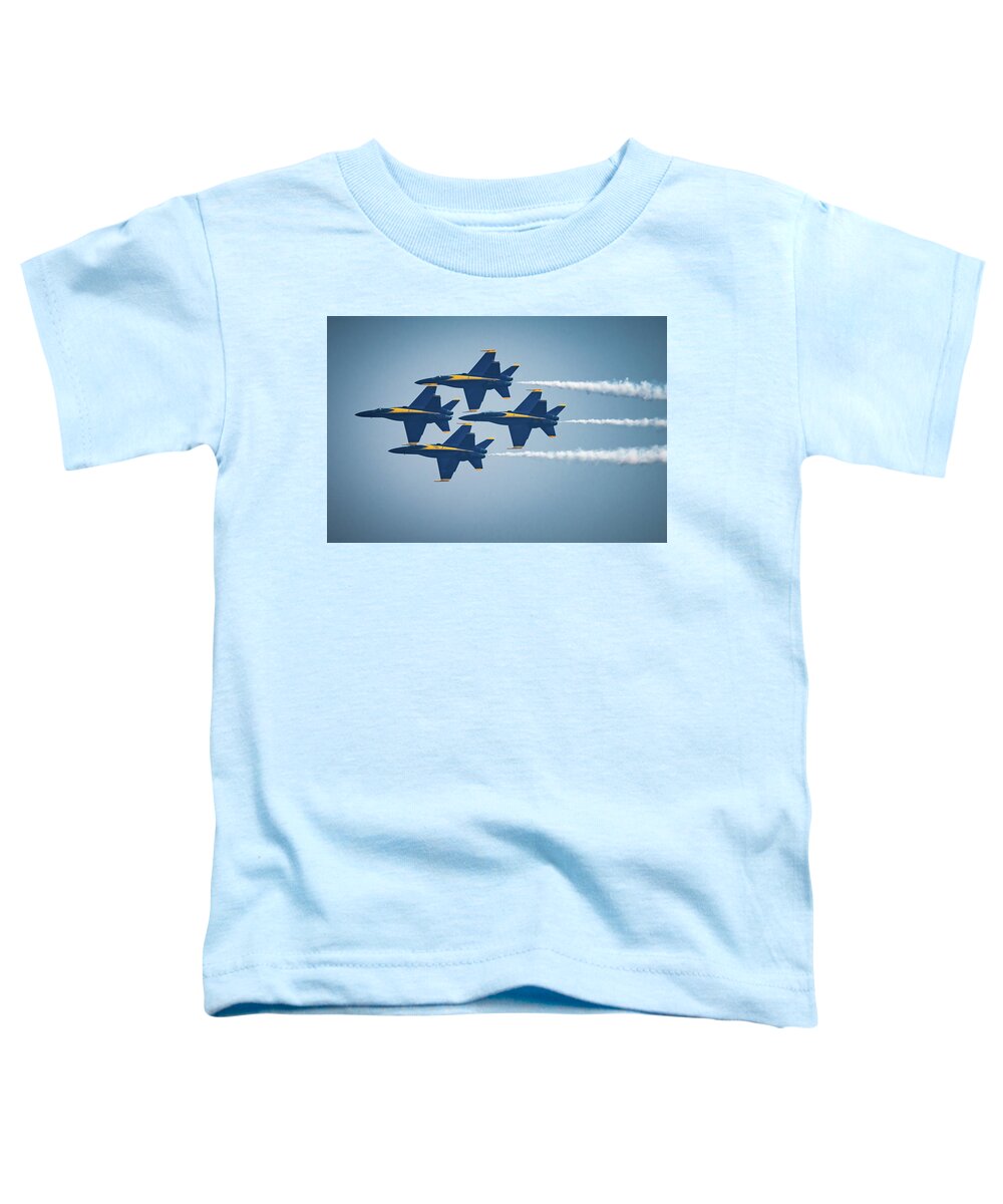 Blue Angels Toddler T-Shirt featuring the photograph The Blue Angels #2 by Chris McKenna