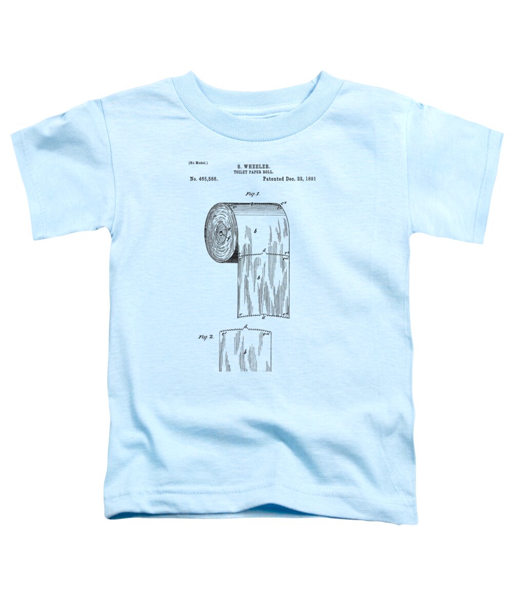 Toilet Paper Toddler T-Shirt featuring the photograph Toilet Paper Roll Patent 1891 #3 by Chris Smith