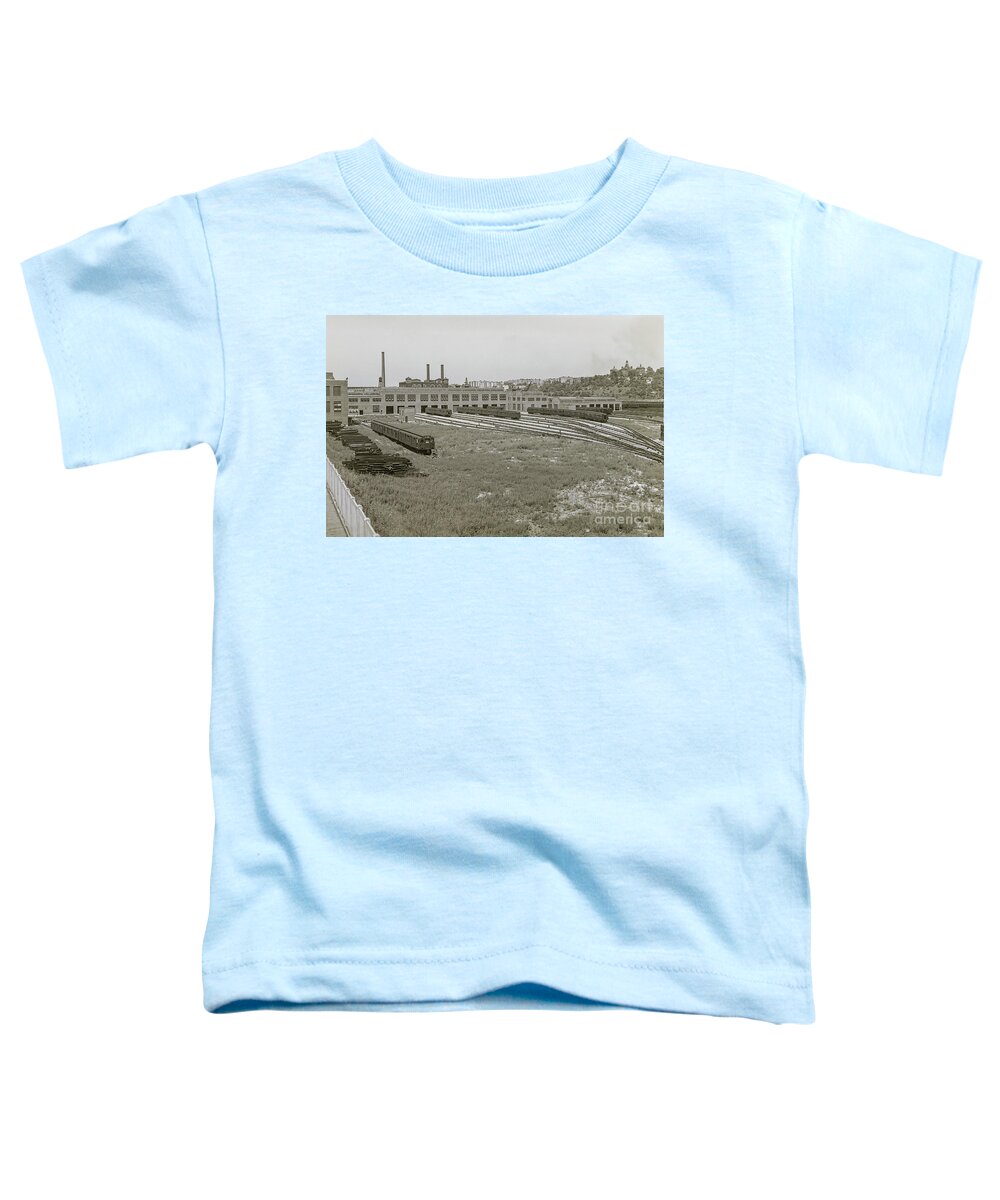 Inwood Toddler T-Shirt featuring the photograph 207th Street Railyards by Cole Thompson