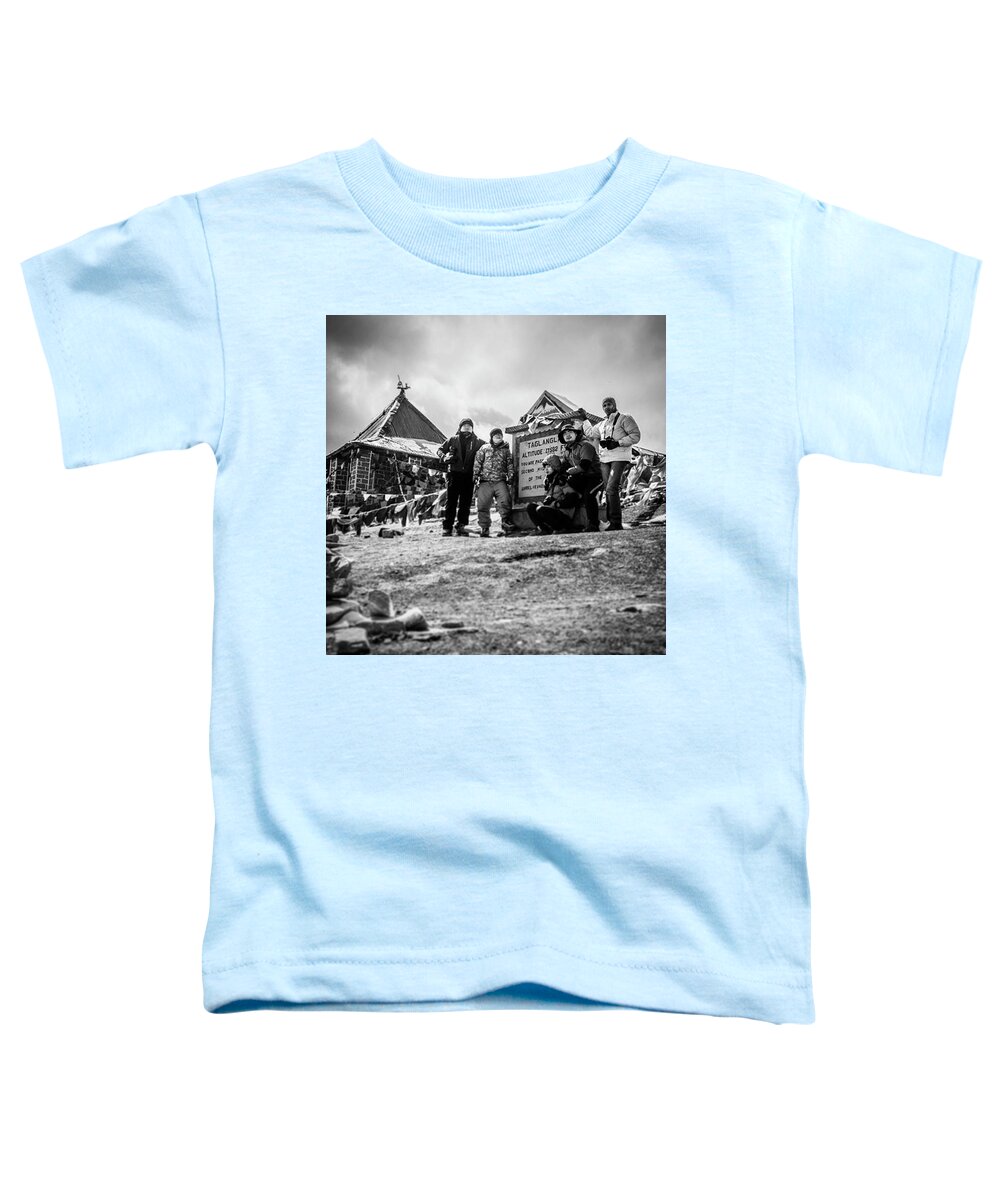 Work Toddler T-Shirt featuring the photograph 2nd Highest Motorable Pass by Aleck Cartwright
