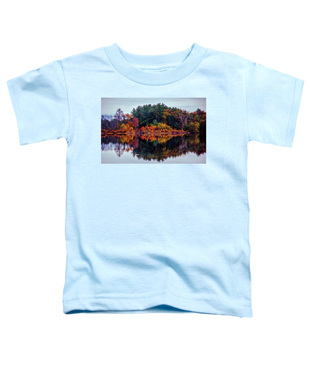 Trees Toddler T-Shirt featuring the photograph Autumn reflections #3 by Lilia S