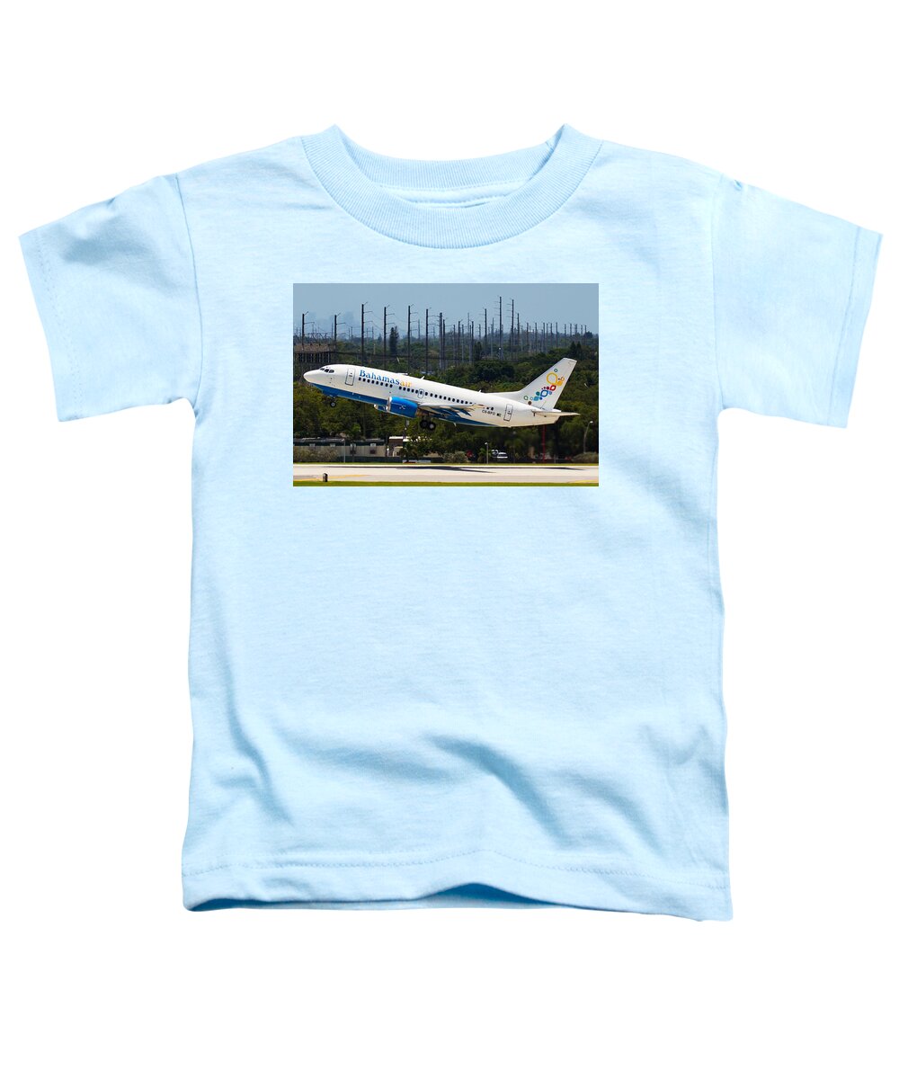 Bahamasair Toddler T-Shirt featuring the photograph Bahamas Air #4 by Dart Humeston