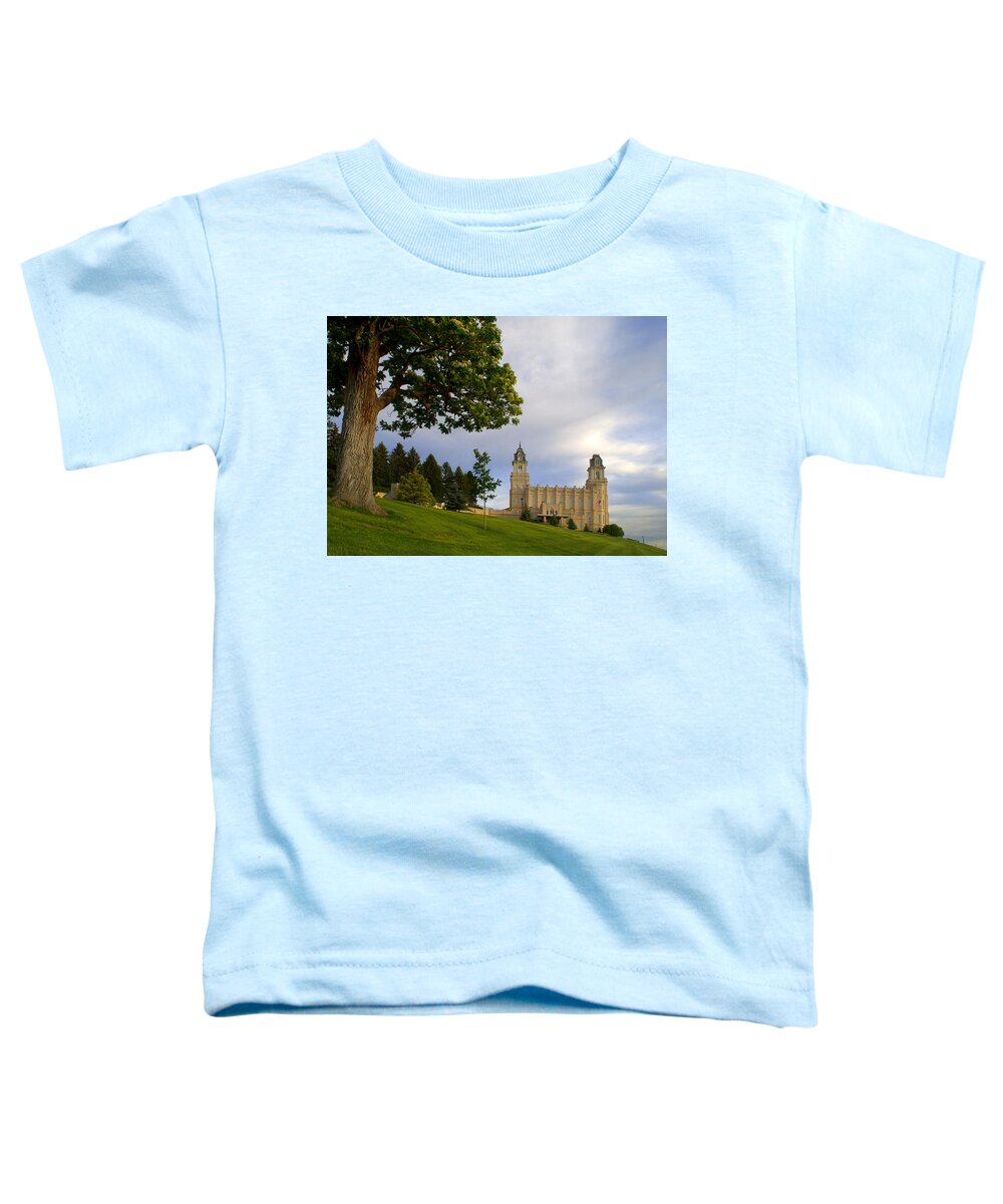 Temple Toddler T-Shirt featuring the photograph Manti Utah LDS Temple #6 by Nathan Abbott