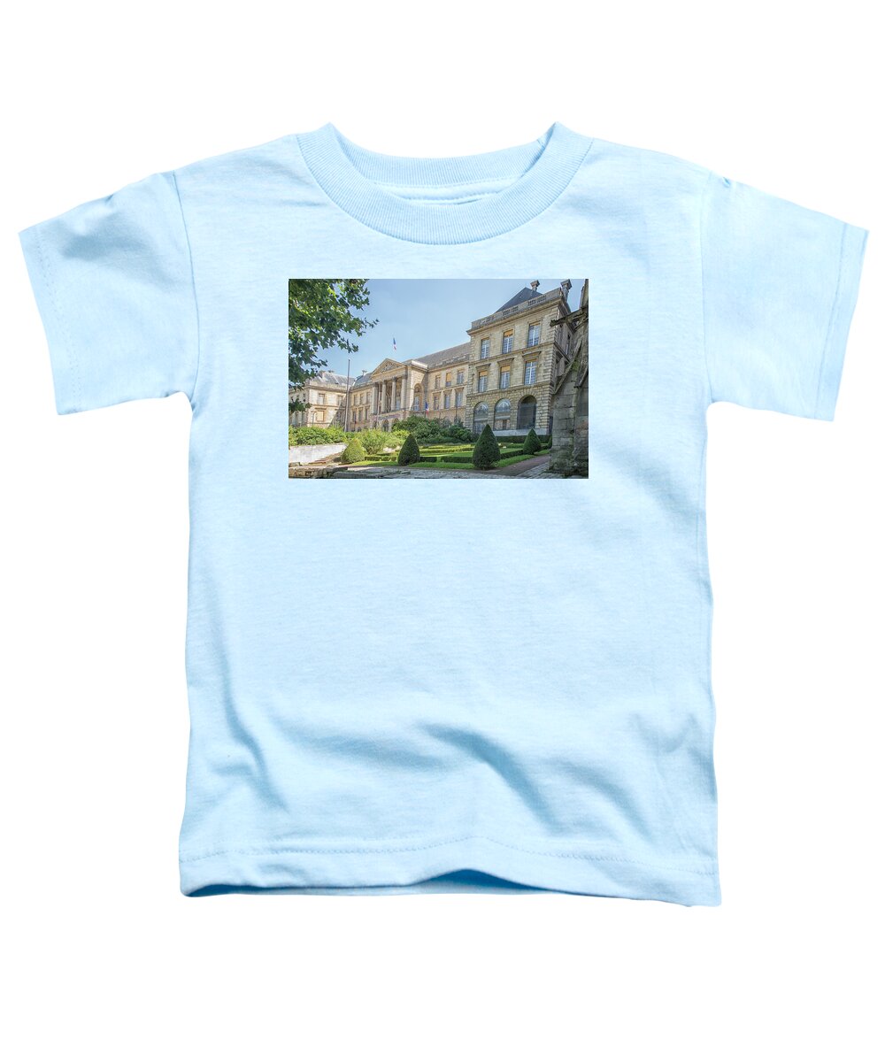 Europe Toddler T-Shirt featuring the digital art Rouen France #8 by Carol Ailles