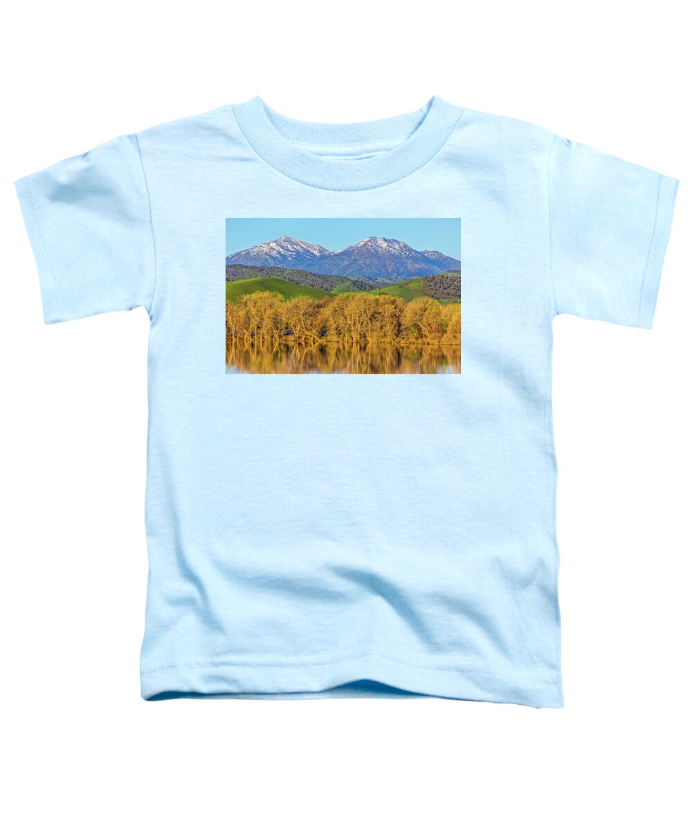 Landscape Toddler T-Shirt featuring the photograph A Little Snow on Mt. Diablo by Marc Crumpler