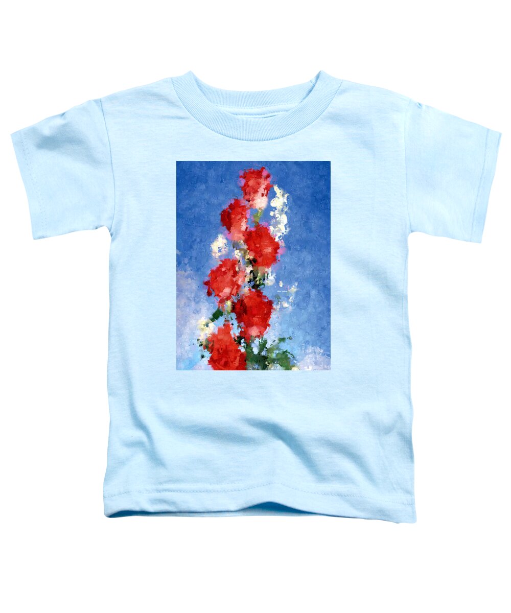 Rafael Salazar Toddler T-Shirt featuring the digital art Abstract Flower 0792 by Rafael Salazar