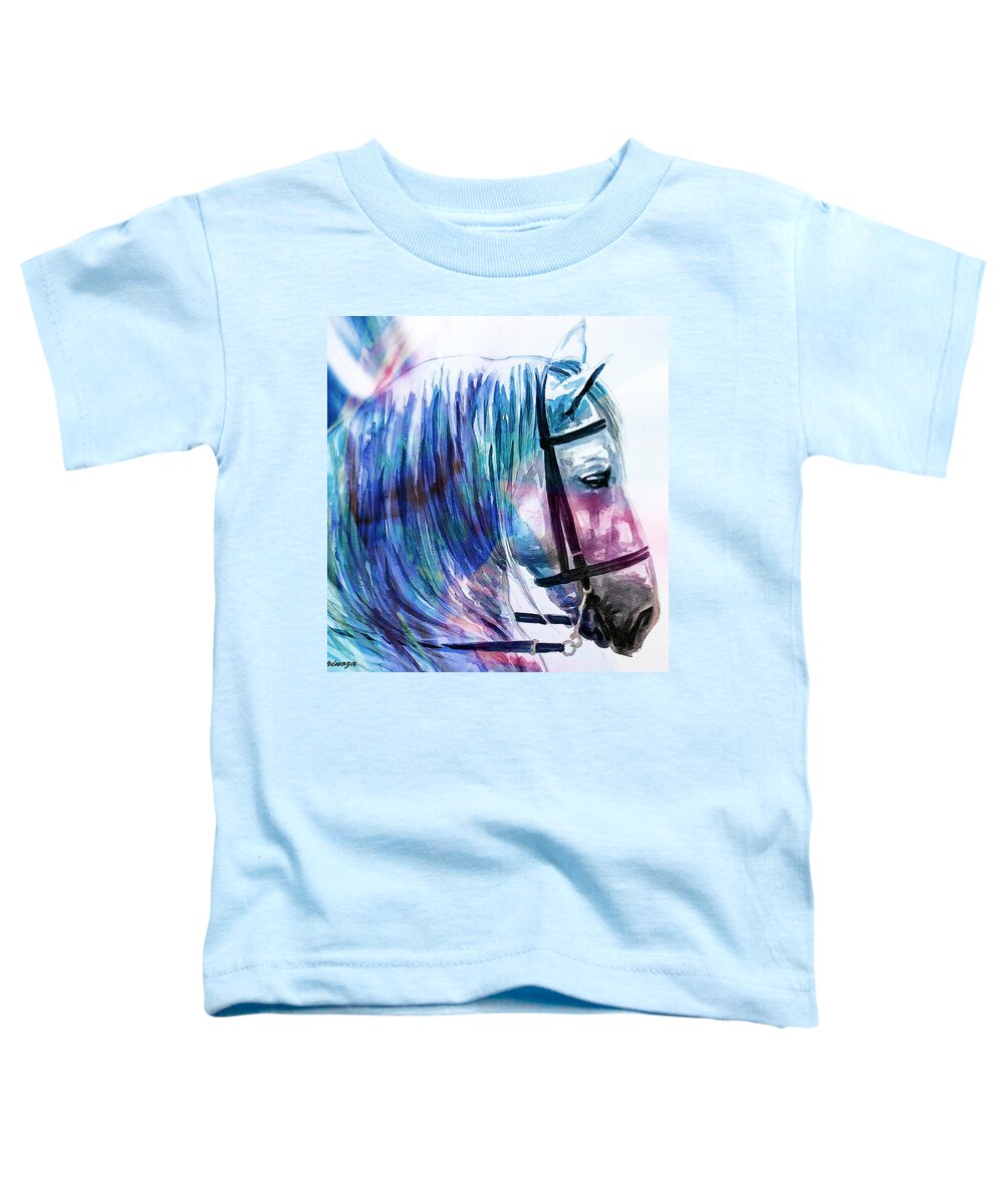 Cavallo Toddler T-Shirt featuring the painting S . P . H . I . N . X by J U A N - O A X A C A