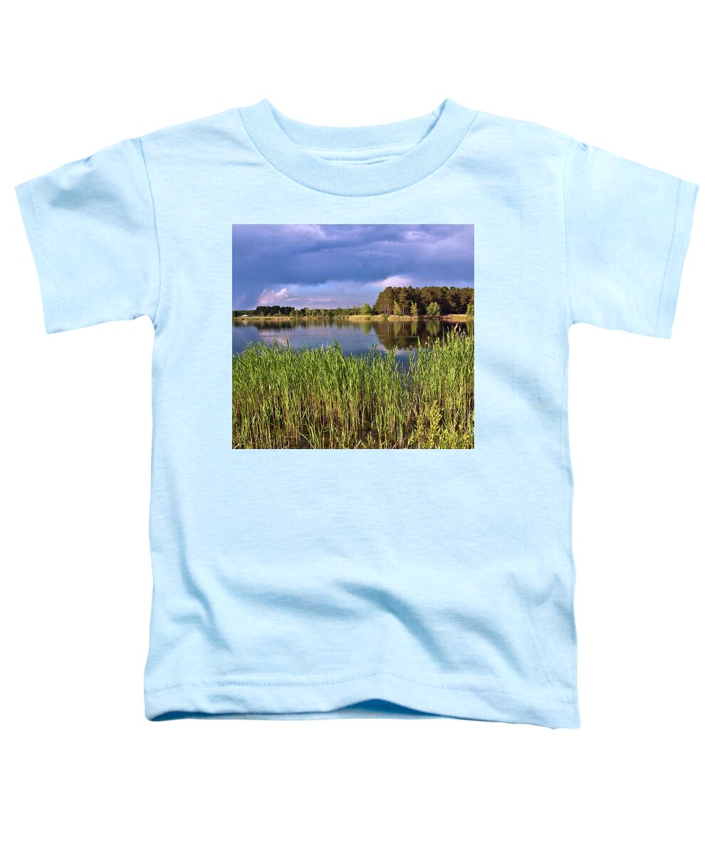After The Rain Poetry Toddler T-Shirt featuring the photograph After the Rain Poetry by Silva Wischeropp