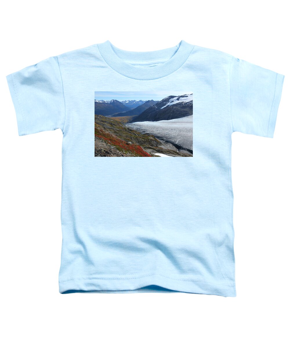 Exit Glacier Toddler T-Shirt featuring the photograph Alaska's Exit Glacier by Steve Wolfe