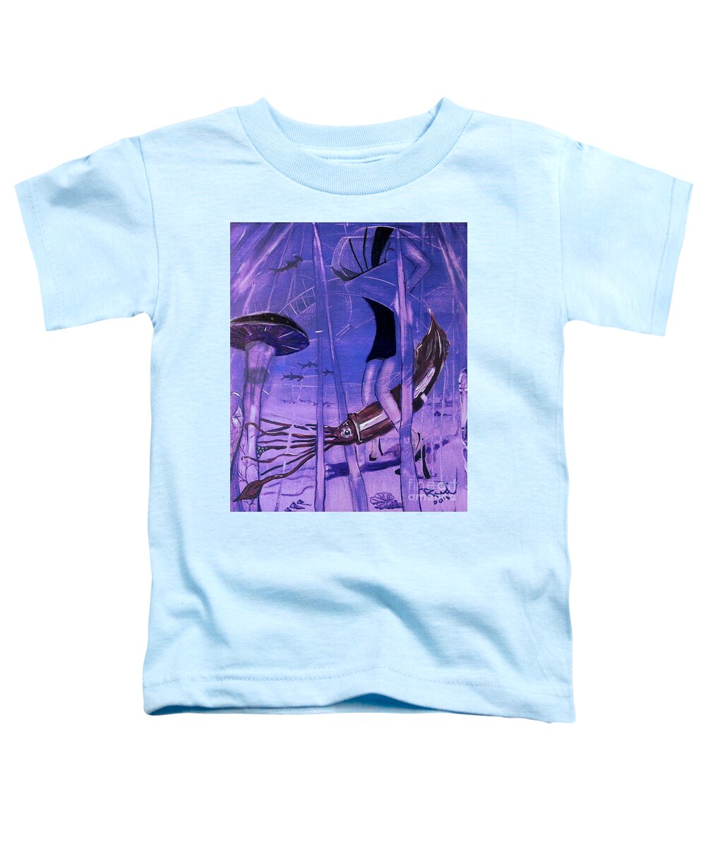 Amelust By Reed Novotny Toddler T-Shirt featuring the painting Amelust by Reed Novotny