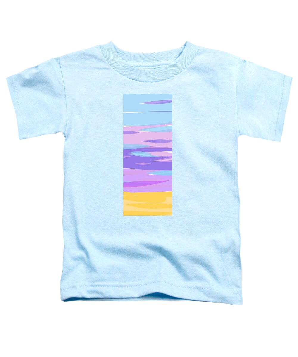 Digital Toddler T-Shirt featuring the digital art April 21st 2017 - Evening Sky I by Annekathrin Hansen