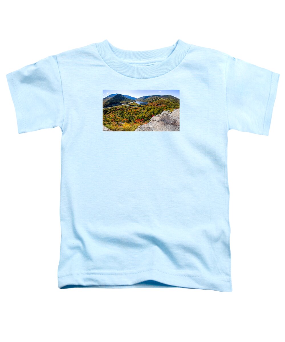 Fall Toddler T-Shirt featuring the photograph Artists Bluff, Franconia Notch by Robert Clifford