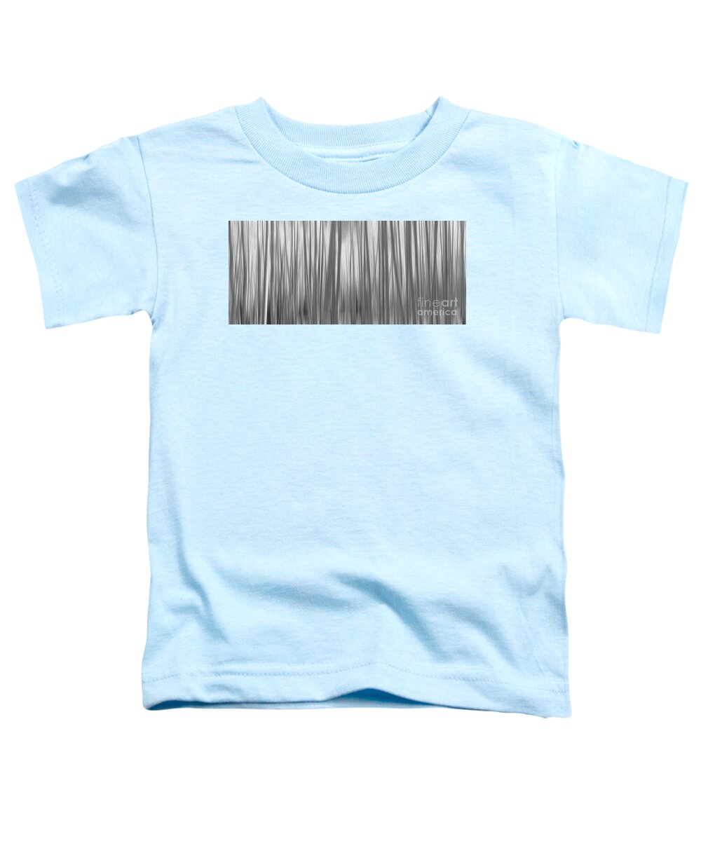 Yellow Aspen Trees Toddler T-Shirt featuring the photograph Aspen Trees Abstract Pano BW by Michael Ver Sprill