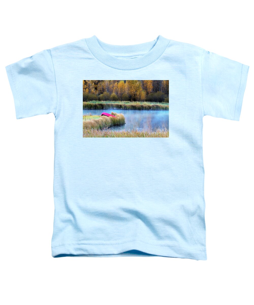 Autumn Colors Landscape Toddler T-Shirt featuring the photograph Autumn Dry Dock by Jim Garrison