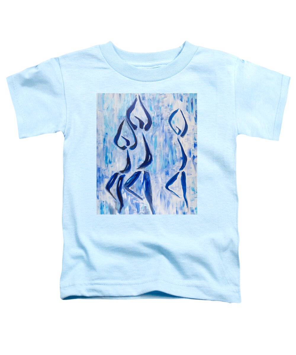 Ballet Dancers Toddler T-Shirt featuring the painting Ballet Dancers by Walt Brodis