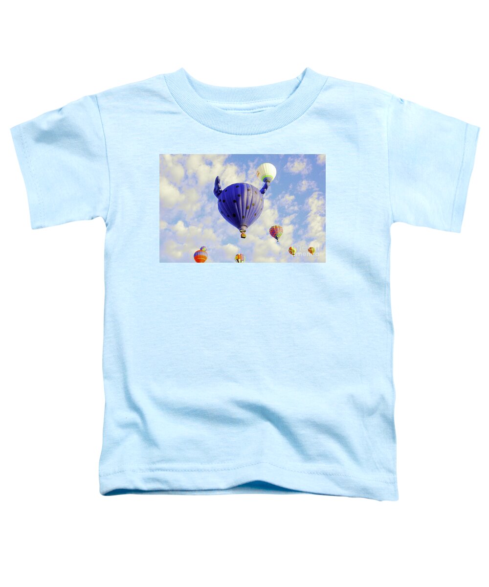 Balloons Toddler T-Shirt featuring the photograph Balloons overhead by Jeff Swan