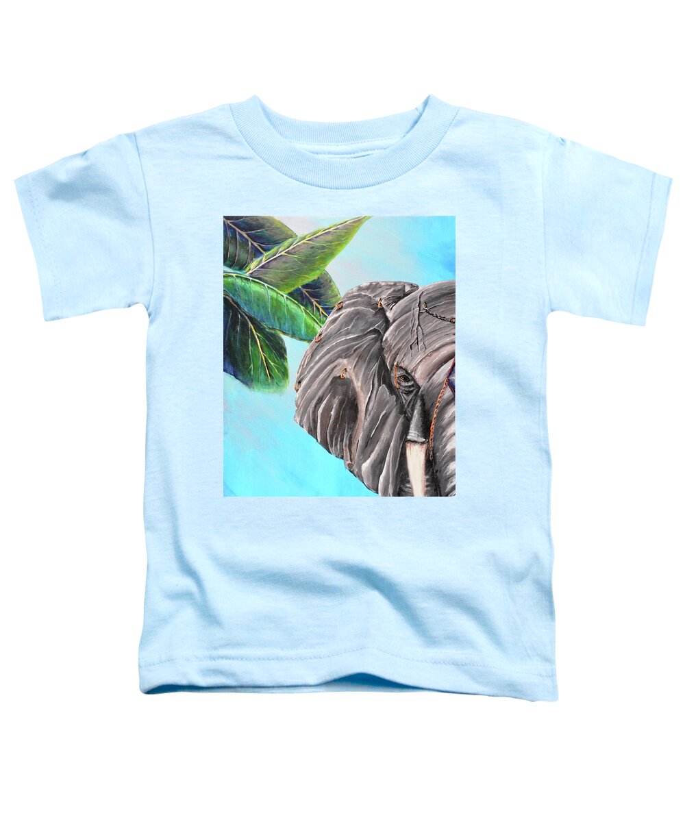 Jewelry Toddler T-Shirt featuring the painting Beautiful Giant by Medea Ioseliani