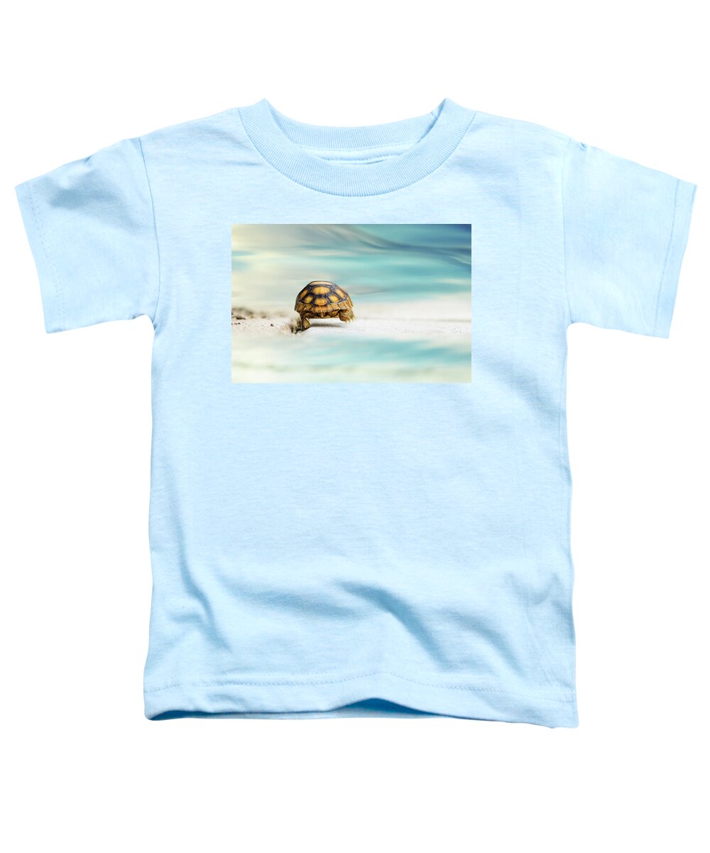 Animal Toddler T-Shirt featuring the photograph Big Big World by Laura Fasulo